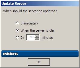 Update Server - When should the server be updated?